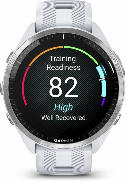 Garmin Forerunner 965 Steinweiss/Hellgrau