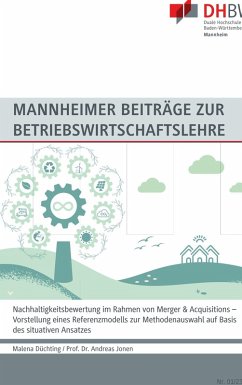 Nachhaltigkeitsbewertung im Rahmen von Merger & Acquisitions (eBook, ePUB) - Düchting, Malena; Jonen, Andreas