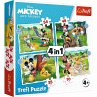 4 in 1 Puzzle - Mickey Mouse nice day - Bild 1