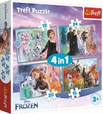 4 in 1 Puzzle 12,15, 20, 24 Teile Frozen