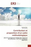 Contribution et proposition d¿un cadre méthodologique