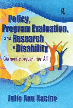 Policy, Program Evaluation, and Research in Disability (eBook, ePUB) - Racino, Julie Ann