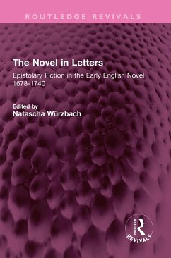 The Novel in Letters (eBook, PDF)