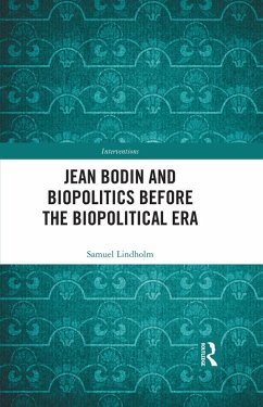 Cover Jean Bodin and Biopolitics Before the Biopolitical Era (eBook, PDF)