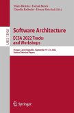 Software Architecture. ECSA 2022 Tracks and Workshops (eBook, PDF)