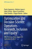 Optimization and Decision Science: Operations Research, Inclusion and Equity (eBook, PDF)