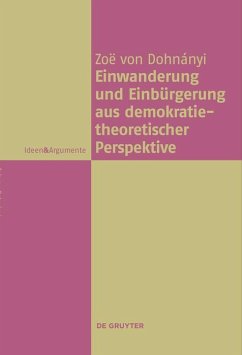 Cover Einwanderung und Einbürgerung aus demokratietheoretischer Perspektive (eBook, PDF)
