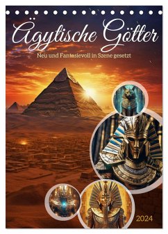 Ägytische Götter (Tischkalender 2024 DIN A5 hoch), CALVENDO Monatskalender