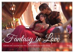Fantasy in Love (Wandkalender 2024 DIN A2 quer), CALVENDO Monatskalender