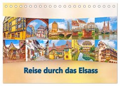 Reise durch das Elsass (Tischkalender 2024 DIN A5 quer), CALVENDO Monatskalender