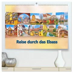 Reise durch das Elsass (hochwertiger Premium Wandkalender 2024 DIN A2 quer), Kunstdruck in Hochglanz