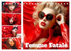 Femme Fatale. Portraits. Starke und schöne Frauen (Tischkalender 2024 DIN A5 quer), CALVENDO Monatskalender