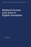 Medieval German Lyric Verse in English Translation (eBook, ePUB)