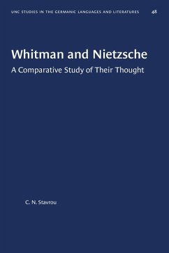 Whitman and Nietzsche (eBook, ePUB) - Stavrou, C. N.