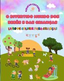 O divertido mundo dos bebês e das crianças - Livro de colorir para crianças
