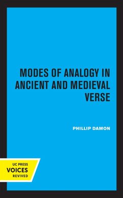 Modes of Analogy in Ancient and Medieval Verse (eBook, ePUB) - Damon, Phillip