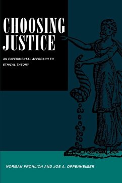 Choosing Justice (eBook, ePUB) - Frohlich, Norman; Oppenheimer, Joe A.