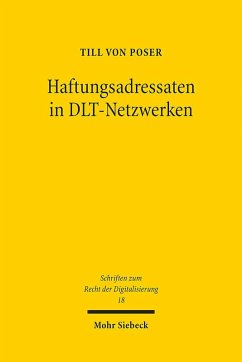 Haftungsadressaten in DLT-Netzwerken - von Poser, Till