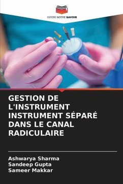 GESTION DE L'INSTRUMENT INSTRUMENT SÉPARÉ DANS LE CANAL RADICULAIRE - Sharma, Ashwarya;Gupta, Sandeep;Makkar, Sameer