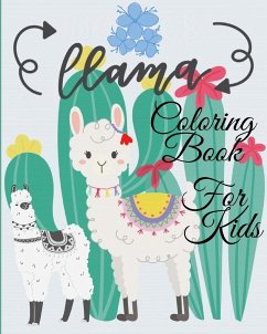 LLama Coloring Book For Kids - Caleb, Sophia