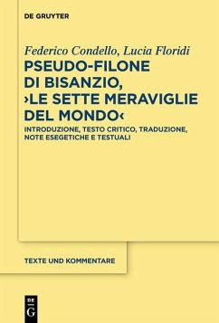 Cover Pseudo-Filone di Bisanzio, >Le sette meraviglie del mondo< (eBook, PDF)
