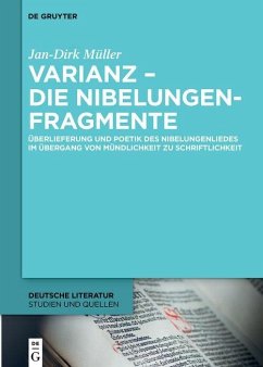 Varianz - die Nibelungenfragmente (eBook, PDF) - Müller, Jan-Dirk