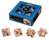 Philos 3502 - Puzzleset 2, Holz, 4-teilig, Puzzlespiele, Denkspiele, Knobelspiele, Schwierigkeitsgrad: mittelschwer, Geschenkbox