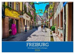 Freiburg - Die entspannte Stadt im Breisgau (Wandkalender 2024 DIN A2 quer), CALVENDO Monatskalender