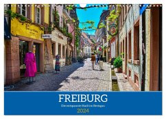Freiburg - Die entspannte Stadt im Breisgau (Wandkalender 2024 DIN A3 quer), CALVENDO Monatskalender