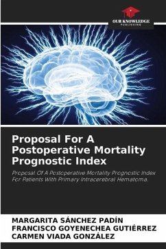 Proposal For A Postoperative Mortality Prognostic Index - Sánchez Padín, Margarita;GOYENECHEA GUTIÉRREZ, FRANCISCO;Viada González, Carmen