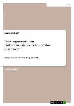 Lenkungsnormen im Einkommensteuerrecht und ihre Reichweite - Eckert, Svenja
