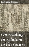 On reading in relation to literature (eBook, ePUB)