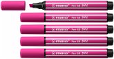 Premium-Filzstift mit dicker Keilspitze - STABILO Pen 68 MAX - 5er Pack - pink Premium-Filzstift mit dicker Keilspitze - STABILO Pen 68 MAX - 5er Pack - pink