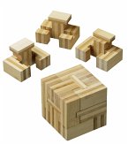 Philos 6067 - Slide Cube, Bambus, Würfel-Denkspiel, Schwierigkeitsgrad: schwer, Knobelspiel