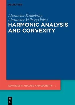Harmonic Analysis and Convexity (eBook, PDF)