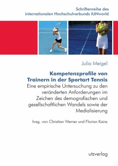 Cover Kompetenzprofile von Trainern in der Sportart Tennis (eBook, PDF)