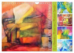 Farbe, Fläche, Linie und Form - Abstrakte Malerei von Michaela Spreider (Wandkalender 2024 DIN A4 quer), CALVENDO Monatskalender