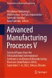 Advanced Manufacturing Processes V - Bild 1