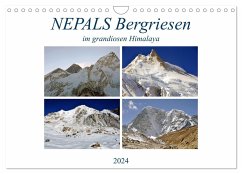 NEPALS Bergriesen im grandiosen Himalaya (Wandkalender 2024 DIN A4 quer), CALVENDO Monatskalender - Senff, Ulrich