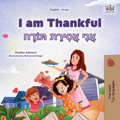 Cover I am Thankful (English Hebrew Bilingual Children's Book)