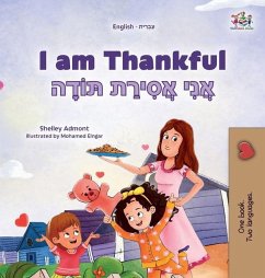 Cover I am Thankful (English Hebrew Bilingual Children's Book)