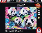 Schmidt 58516 - Sheena Pike, Neon Blumen-Pandas, Puzzle, 1000 Teile Schmidt 58516 - Sheena Pike, Neon Blumen-Pandas, Puzzle, 1000 Teile