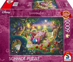 Schmidt 57398 - Thomas Kinkade, Disney, Alice in Wonderland, Mad Hatter’s Tea Party, Puzzle, 6000 Teile