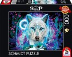 Schmidt 58515 - Sheena Pike, Neon Arktis-Wolf, Puzzle, 1000 Teile