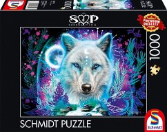 Schmidt 58515 - Sheena Pike, Neon Arktis-Wolf, Puzzle, 1000 Teile