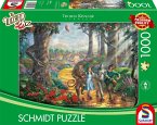 Schmidt 58426 - Thomas Kinkade, The Wizard Oz, Follow the Yellow Brick Road, Puzzle, 1000 Teile