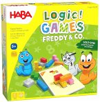 HABA 1306815001 - Logic! Games, Freddy & Co., Knobelspiel mit Holz-Bausteinen, Logikspiel