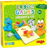 HABA 1306815001 - Logic! Games, Freddy & Co., Knobelspiel mit Holz-Bausteinen, Logikspiel