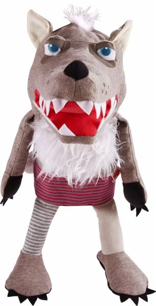 HABA 1306772001 - Handpuppe Wolf Grisbert, Stoffpuppe, Puppe, 37 cm HABA 1306772001 - Handpuppe Wolf Grisbert, Stoffpuppe, Puppe, 37 cm