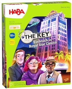 Cover HABA 1306848001 - The Key, Einbruch im Royal Star Casino, Level Medium, Rätselspiel